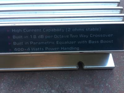 Power stage equalizer JBC 400-4 Watt