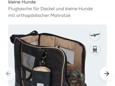 Leopolds Finest Flugtasche für kleine Hunde Neu wurde nie Benutz