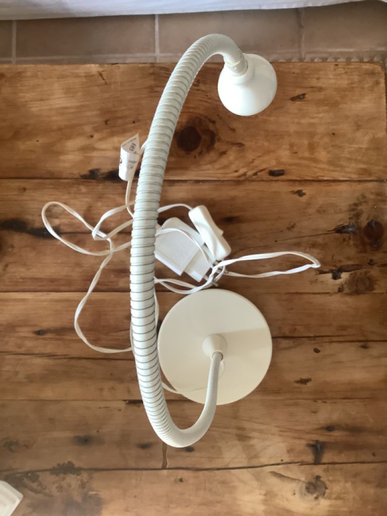 Lámpara de lectura lámparas de escritorio en crema blanco