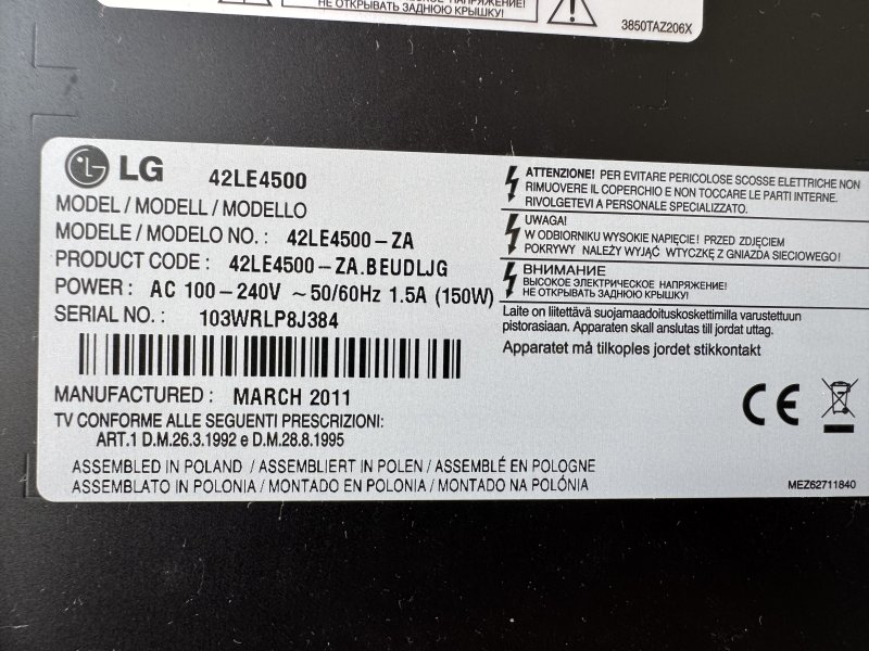 LG Fernseher 42 Zoll
