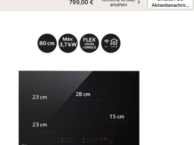 Placa de inducción LG CI5Z3025BN