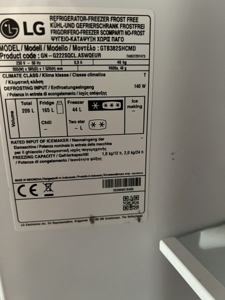 LG Kühlschrank weiß NO FROST