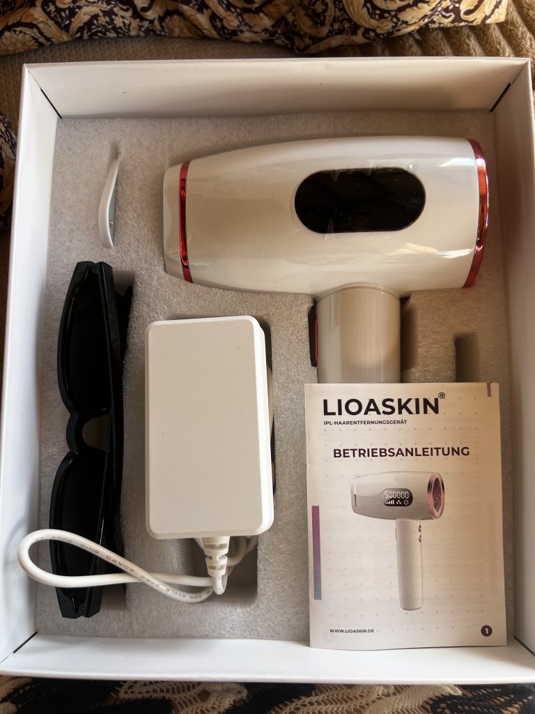 LIOASKIN IPL PRO laser hair removal device with cooling function, like new