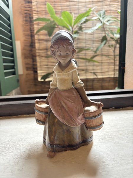Lladro girl with two pails