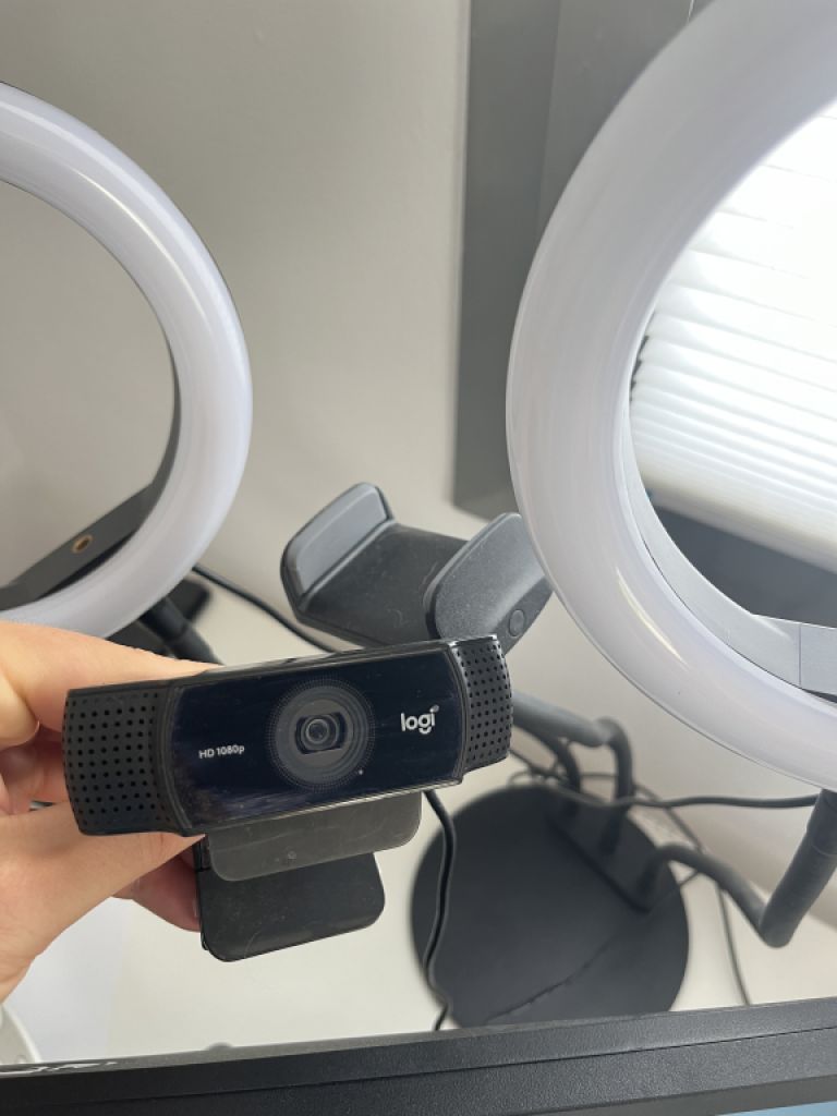 Logitech C922 Pro Stream Webcam + Lichtset