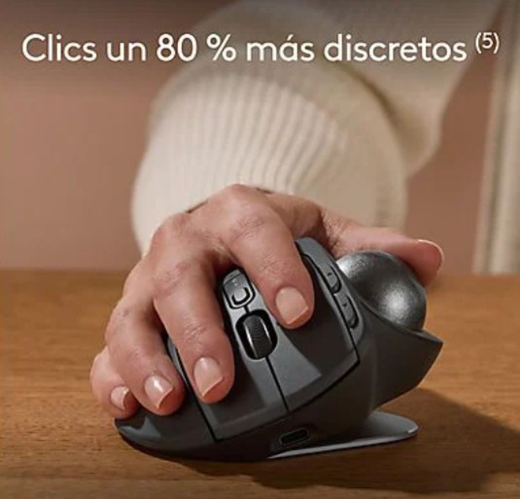 Logitech MX Ergo Kabellose Ergonomische Trackball-Maus