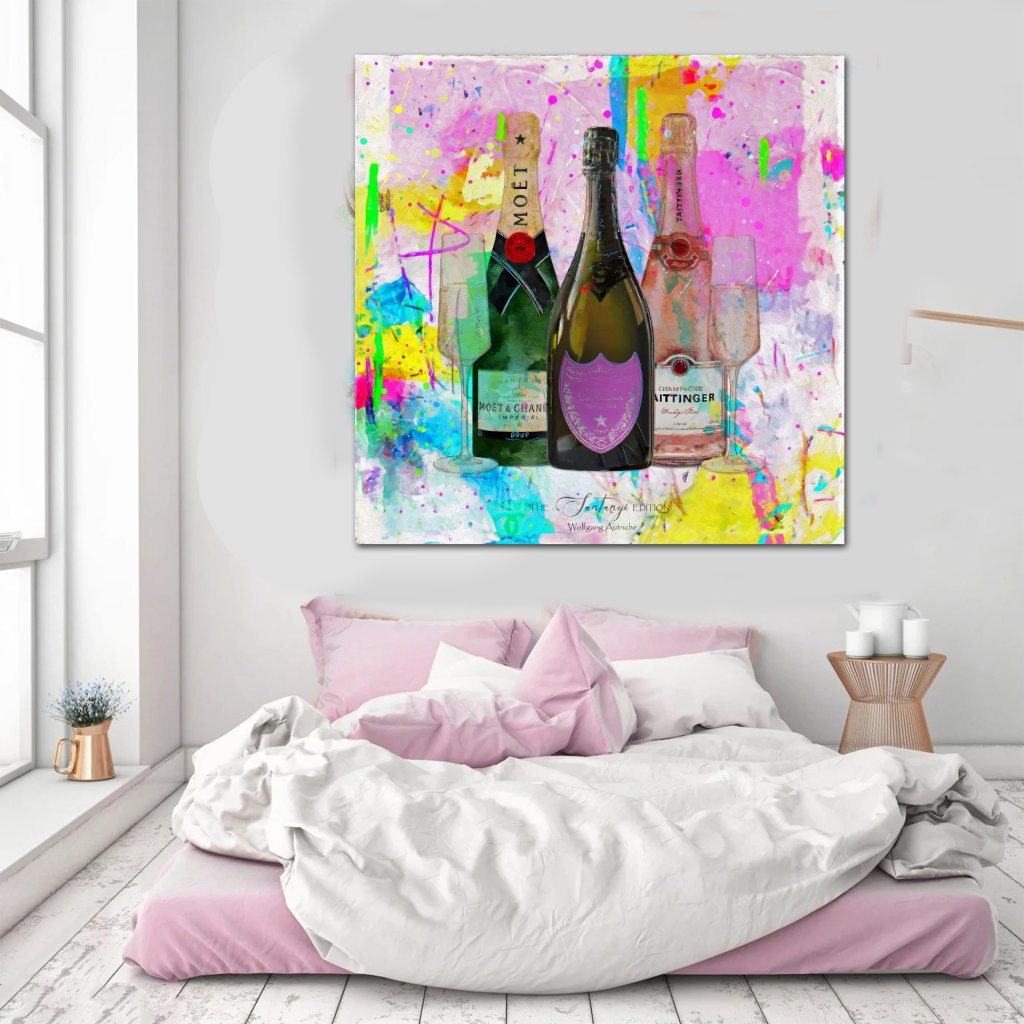 Luxury Champagne with Your Name - Art