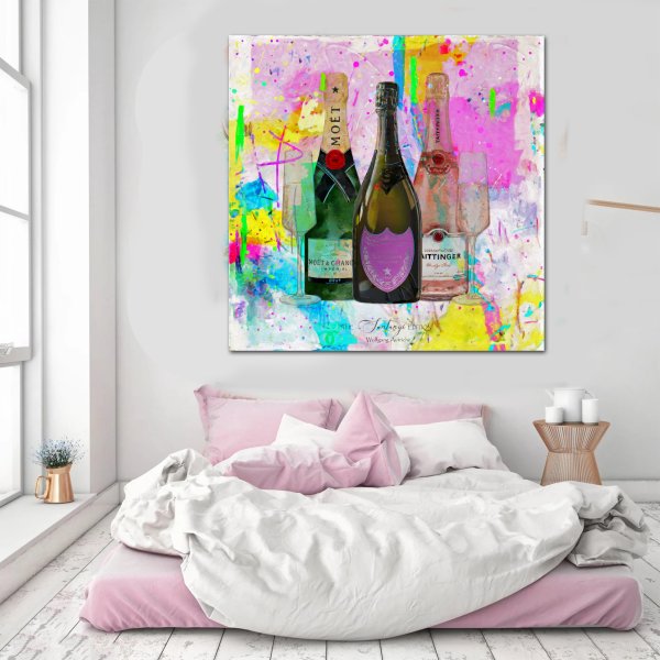 Luxury Champagne with Your Name - Art