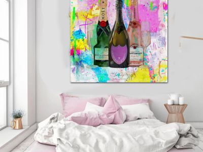 Luxury Champagne with Your Name - Art