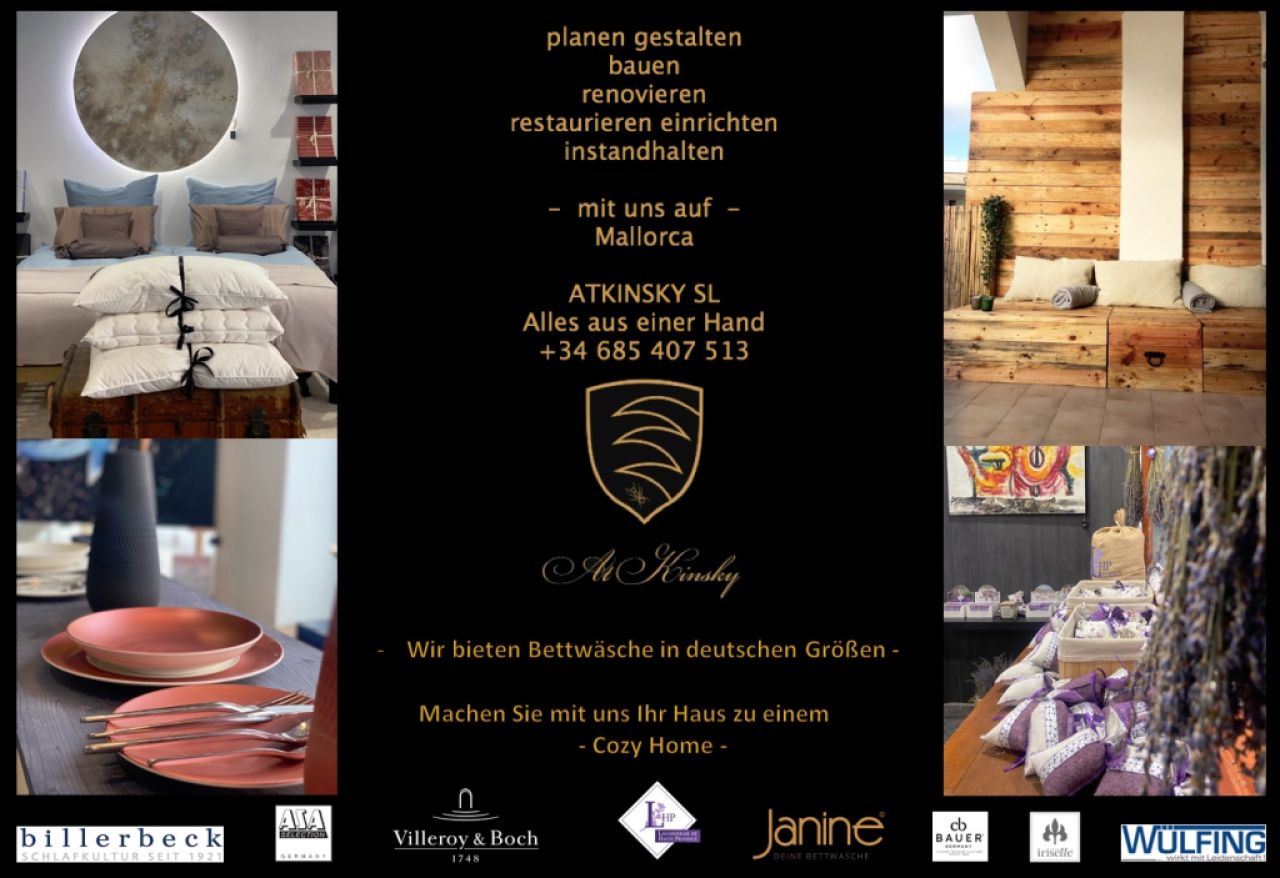 Machen Sie Ihr Haus zu einem Cozy Home - gemeinsam mit AtKinsky Art&Living auf Mallorca
