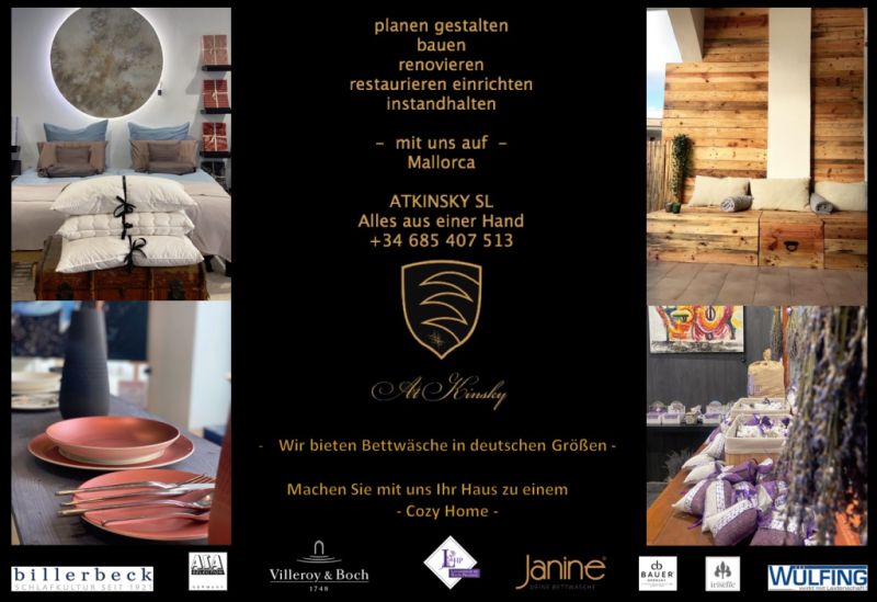 Haz de tu casa un hogar acogedor, de la mano de AtKinsky Art&Living en Mallorca