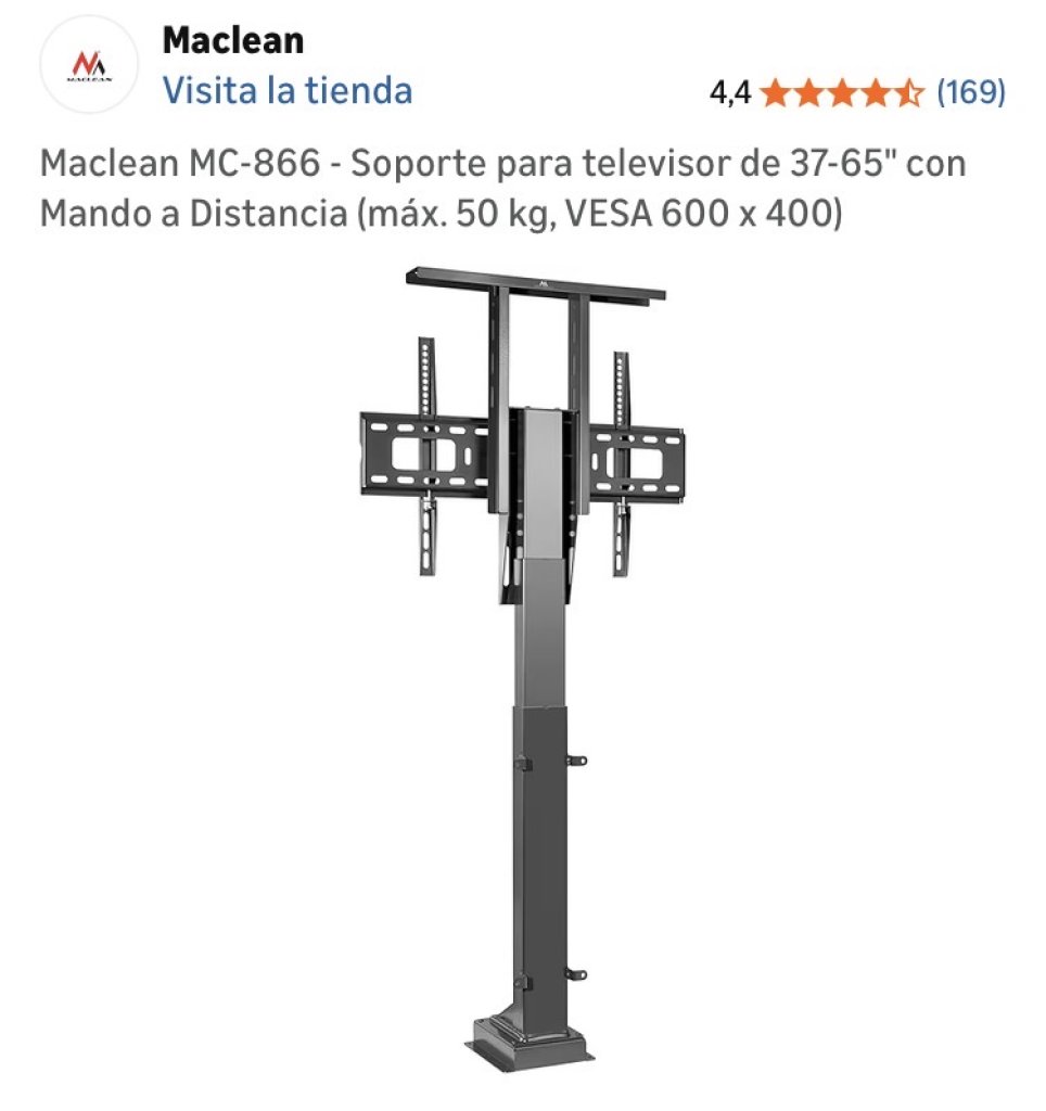 Maclean MC-866 TV Halterung mit Fernbedienung
