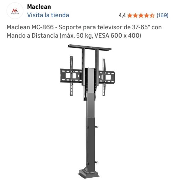 Maclean MC-866 TV Halterung mit Fernbedienung