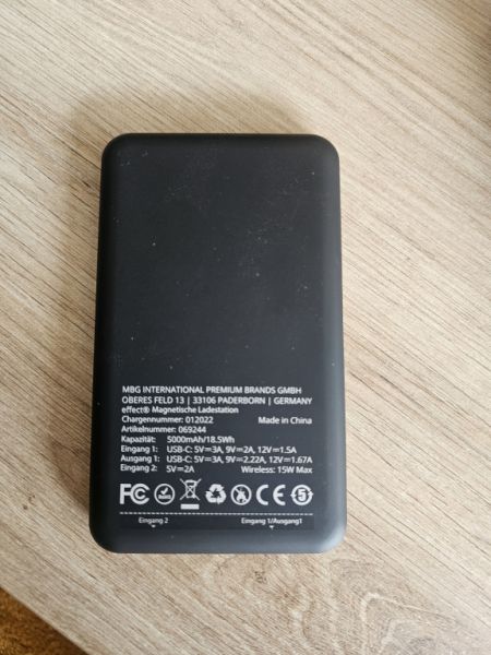 Magnetische Powerbank 5000 mAh – Kabelloses Laden
