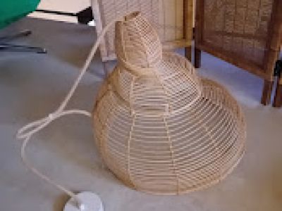 MAHE Homeware Rattan Lampenschirm "Snail" Grösse L neu