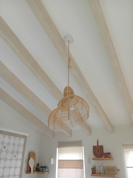MAHE Homeware Rattan Lampenschirm "Snail" Grösse L neu
