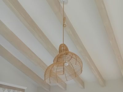 MAHE Homeware Rattan Lampenschirm "Snail" Grösse L neu