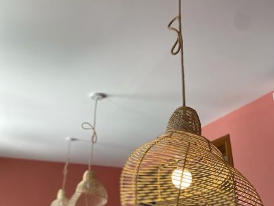 MAHE Homeware Rattan Lampenschirm "Snail" Grösse L neu
