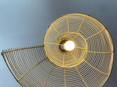 MAHE Homeware Rattan Lampenschirm "Snail" Grösse L neu