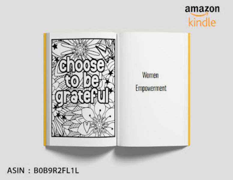 Malbuch mit motivierenden Zitaten für Frauen