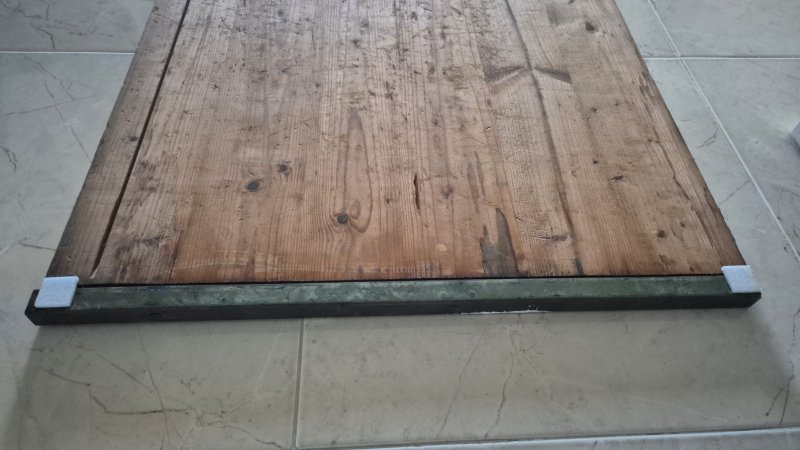 Mallorca Gemälde / Vintage-Holzdruck (100x58cm)