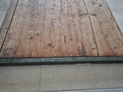 Mallorca Gemälde / Vintage-Holzdruck (100x58cm)