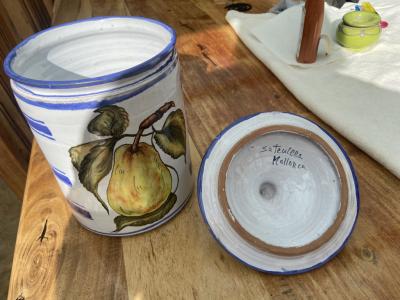 Maceta de barro mallorquina