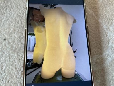 Mannequin, Frauen-Torso-Figur, beleuchtet