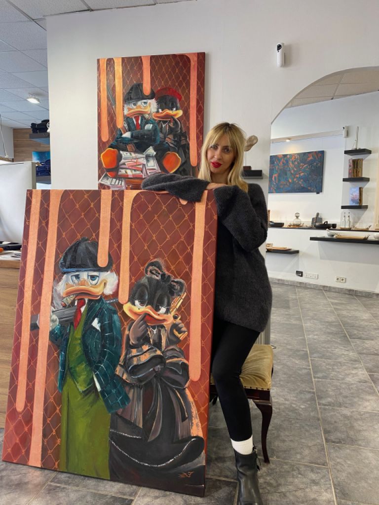 Margo Murashkos Bilder in Öl auf Leinwand