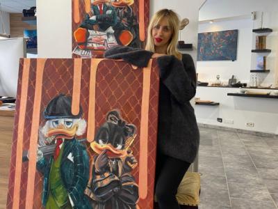 Margo Murashkos Bilder in Öl auf Leinwand