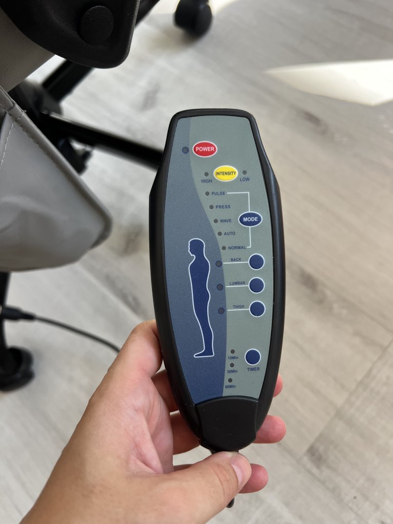 Massagesessel Bürostuhl grau (Vinsetto)