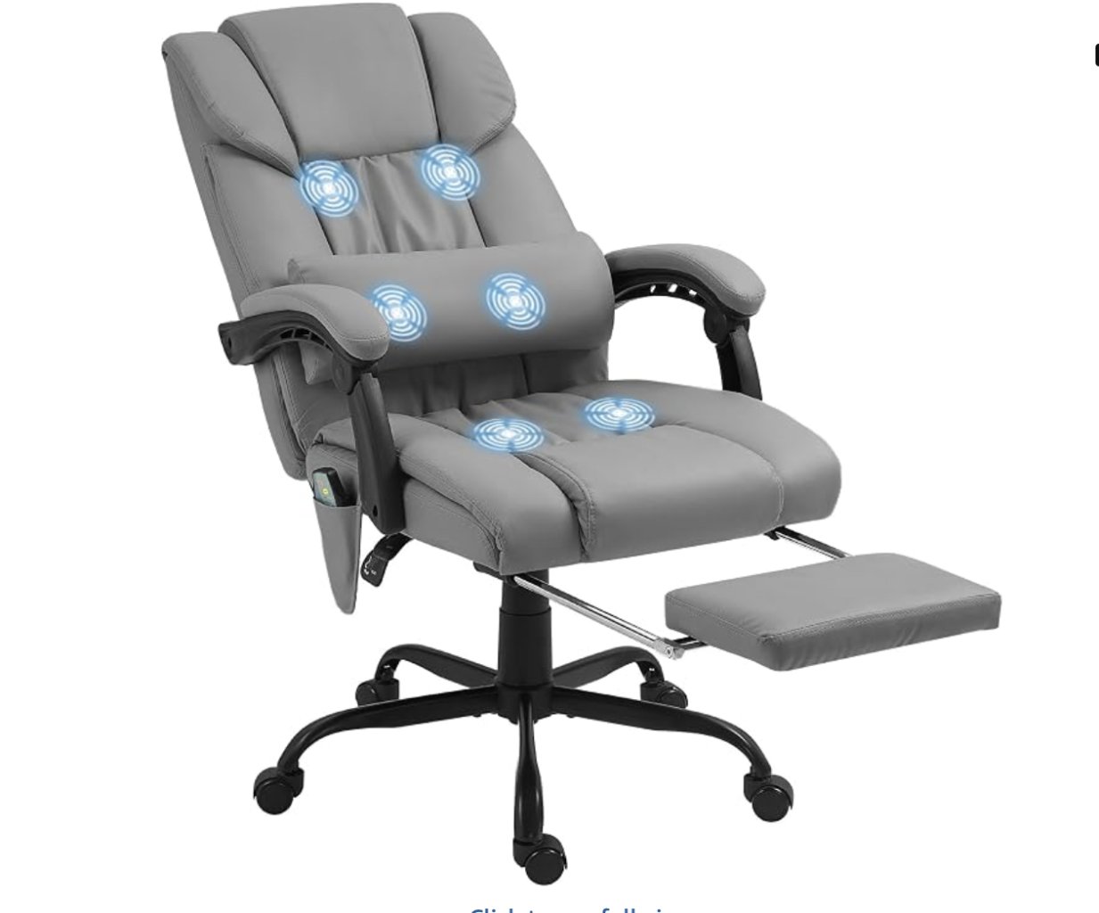 Massagesessel Bürostuhl grau (Vinsetto)