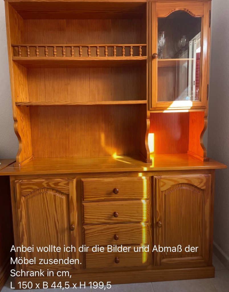 Massive Pinienmöbel, alles zusammen 200 Euro