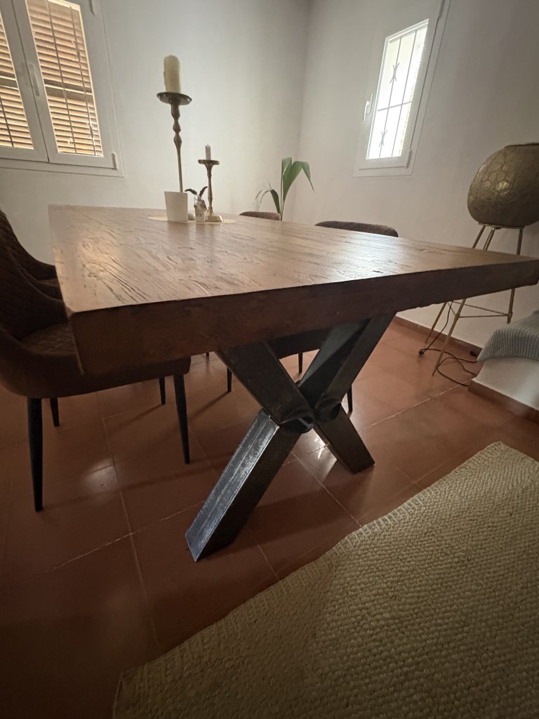 Solid Dining Table 220x100 cm