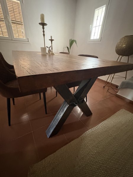 Solid Dining Table 220x100 cm