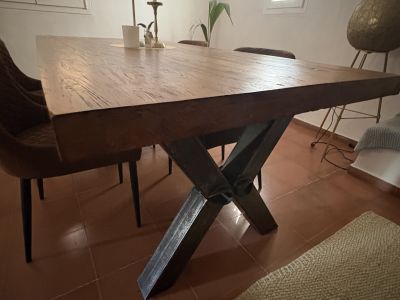 Solid Dining Table 220x100 cm