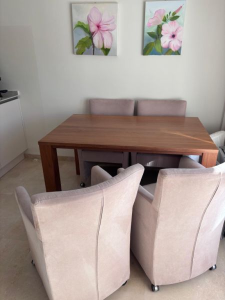 Solid wooden dining table, already disassembled