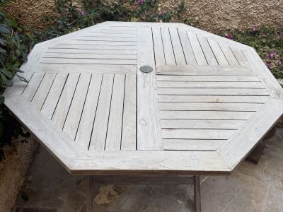Massiver Teak-Gartentisch Ø 120 cm