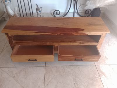 Mueble TV maciza de madera de sheesham