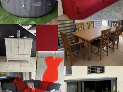 Mehrere Möbel, Bett,Couch,Kommode,Schrank,Pergola,Whirlpool,Grill,usw.