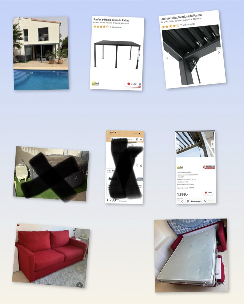 Mehrere Möbel, Bett,Couch,Schrank,Pergola,Whirlpool,Grill,usw.