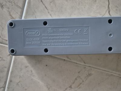 Mehrfachsteckdosenleiste 5fach mit Flachstecker (SLGE-805K)
