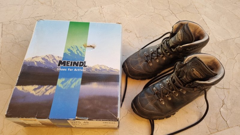 Meindl Ohio Lady Wanderschuhe / Stiefel Gr. 40,5 (UK 7)  Leder / Vibram
