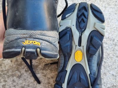 Meindl Ohio Lady Wanderschuhe / Stiefel Gr. 40,5 (UK 7) Leder / Vibram