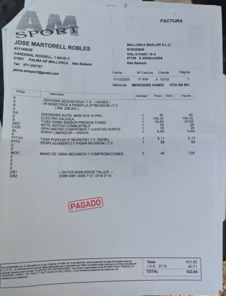 Mercedes Benz Vaneo Diesel, 08/2004, 91 hp, TÜV valid until 09.12.26, blue, tow hitch & car trailer