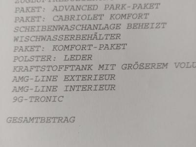 Mercedes C180 Convertible AMG