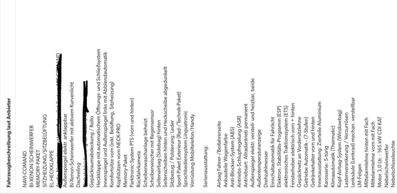 Mercedes ML 320 CDI - full equipment without tow hitch!