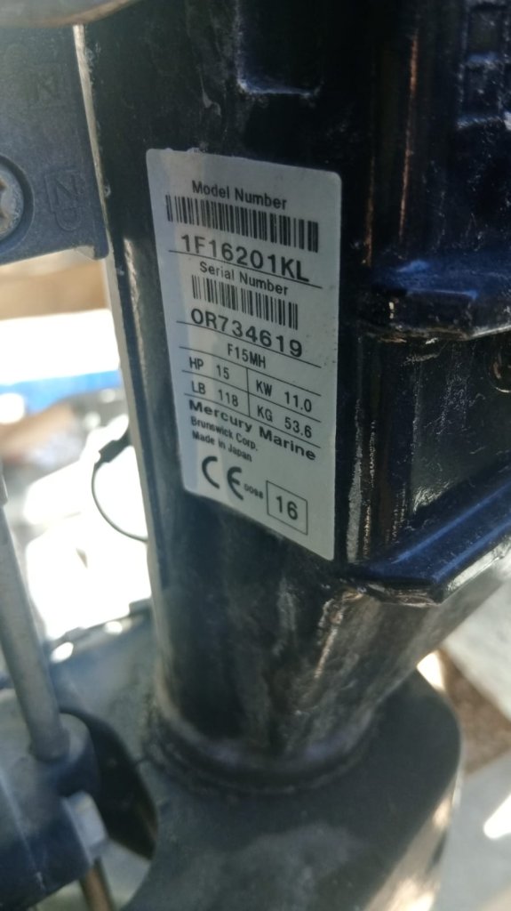 Mercury Fourstroke Außenborder 15ps 11kw Pinnensteuerung