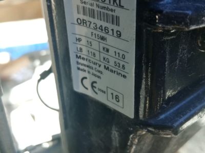 Mercury Fourstroke Außenborder 15ps 11kw Pinnensteuerung