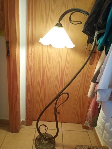 Messingstehlampe
